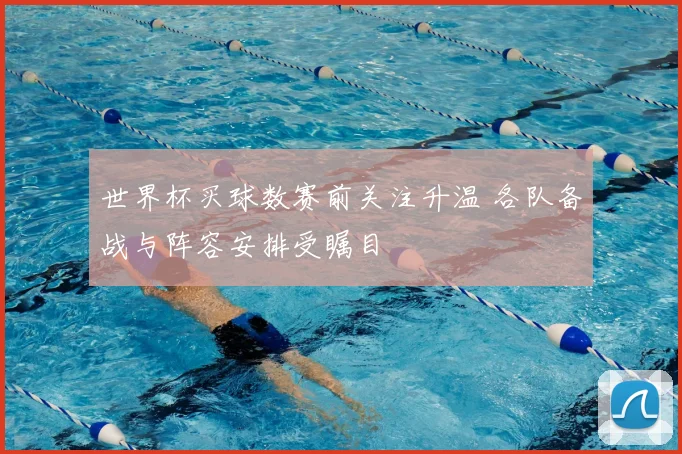 世界杯买球数赛前关注升温 各队备战与阵容安排受瞩目